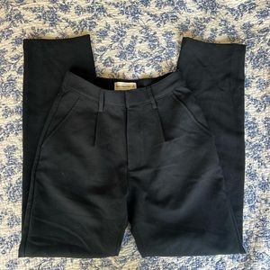 Abercrombie & Fitch black tailored relaxed straight pants